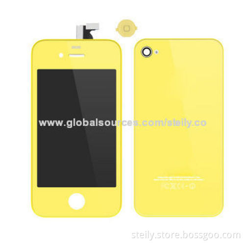 Color Replacement Conversion Kit for iPhone 4S, LCD, Frame, Home Button, Back Glass Cover